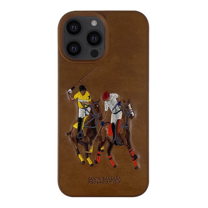 iPhone 13 Pro Jockey Series Genuine Santa Barbara Polo Racquet Club Leather