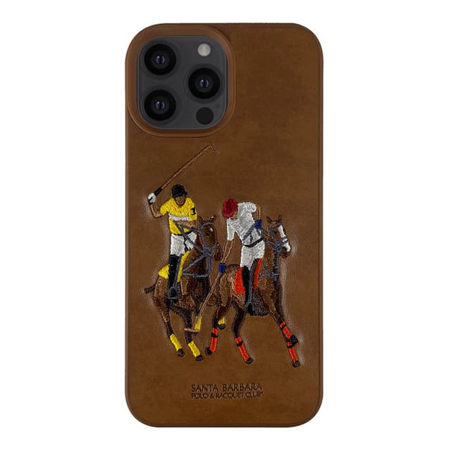 iPhone 13 Pro Jockey Series Genuine Santa Barbara Polo Racquet Club Leather