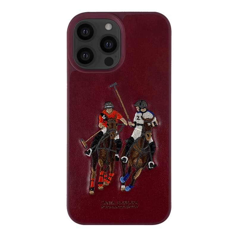 iPhone 13 Pro Jockey Series Genuine Santa Barbara Polo Racquet Club Leather