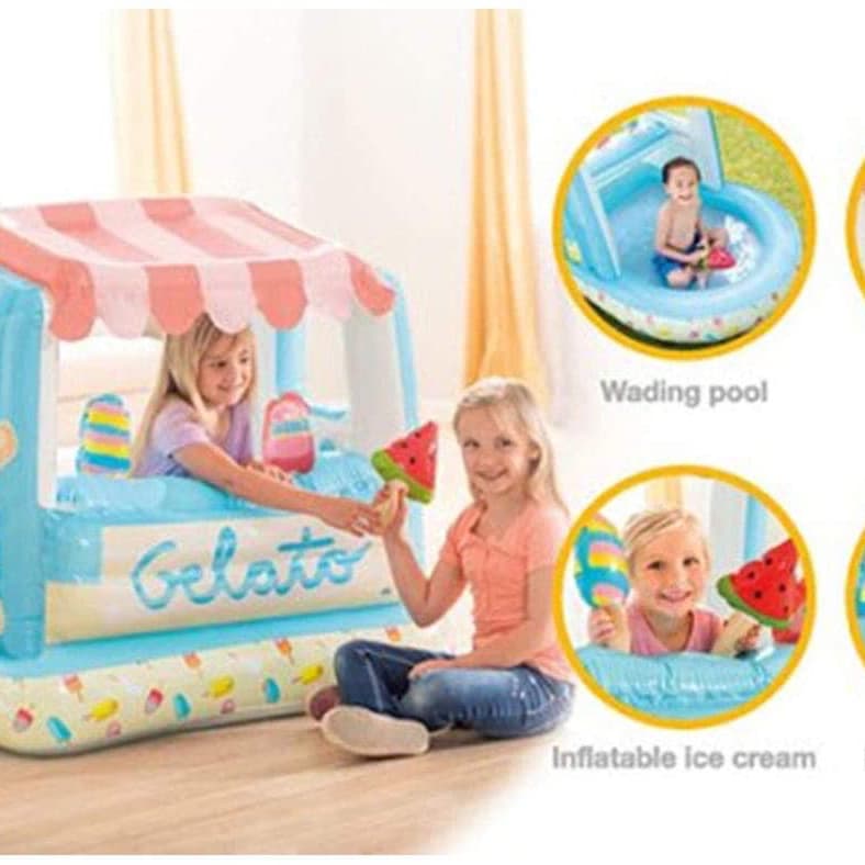 ICE CREAM STAND PLAY HOUSE (50”X40”X39”)
