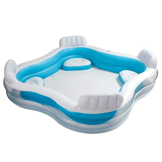 Intex Swim Center Family Lounge Inflatable Pool 90 x 90 x26