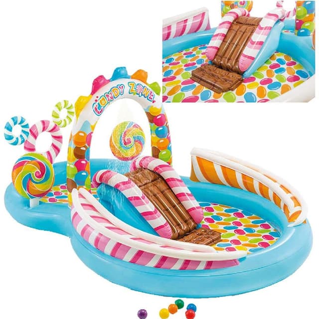 Intex Candy Zone Play Centre Pool 9'8"X6'3"X4'3" With 6 Ball