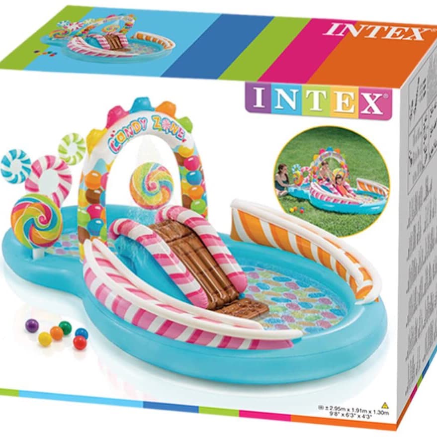 Intex Candy Zone Play Centre Pool 9'8"X6'3"X4'3" With 6 Ball