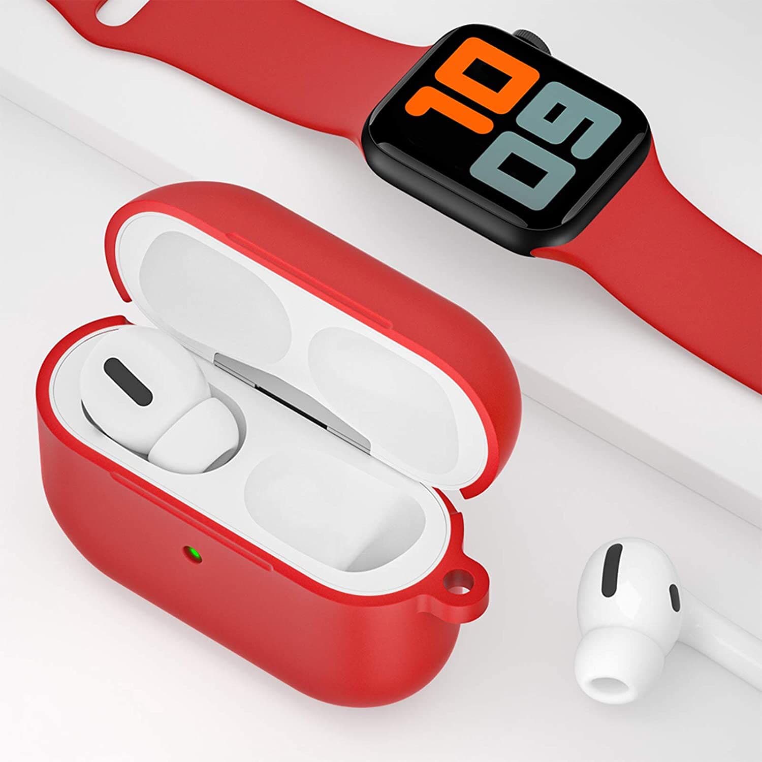 Airpods Pro Case,Soft Silicone Skin Cover Shock-Absorbing