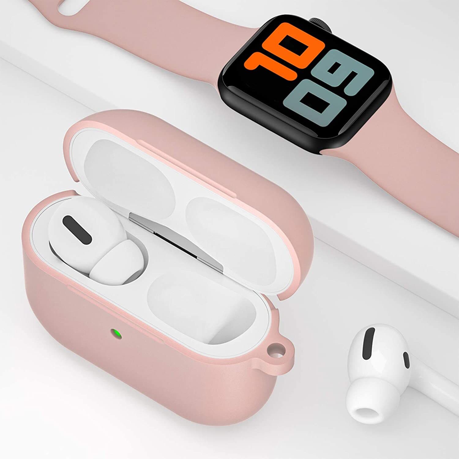 Airpods Pro Case,Soft Silicone Skin Cover Shock-Absorbing