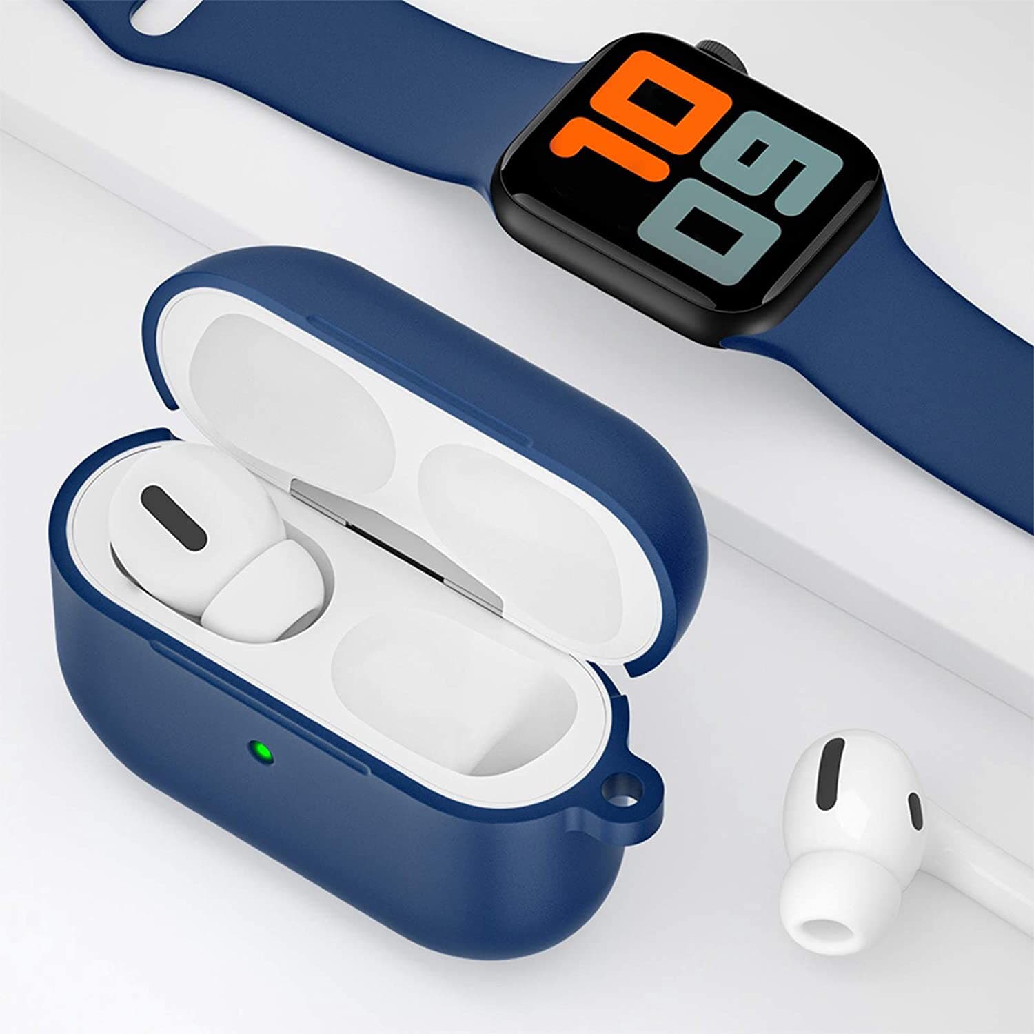 Airpods Pro Case,Soft Silicone Skin Cover Shock-Absorbing