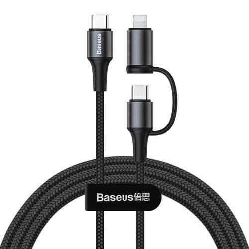 Baseus 2in1 60W Type-C USB Cable +iphone Lighting Connector