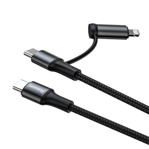 Baseus 2in1 60W Type-C USB Cable +iphone Lighting Connector