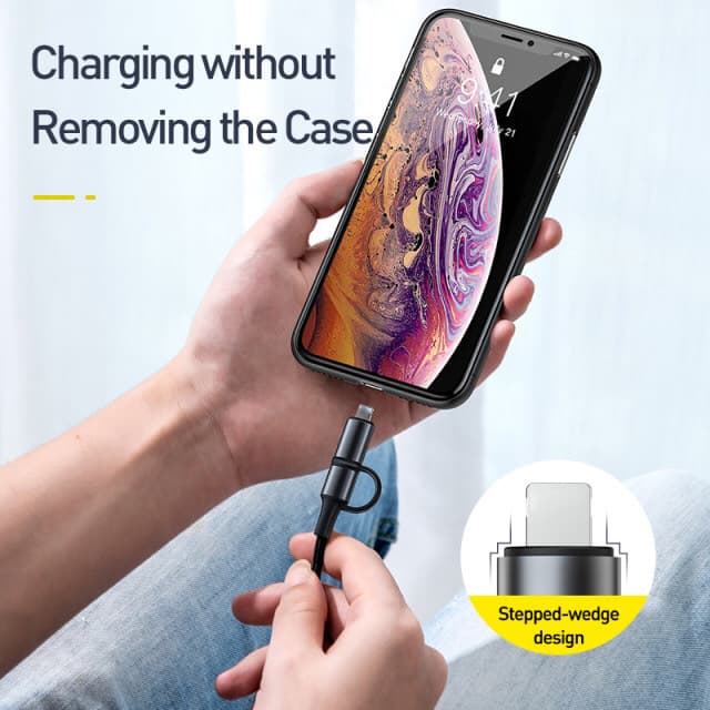 Baseus 2in1 60W Type-C USB Cable +iphone Lighting Connector