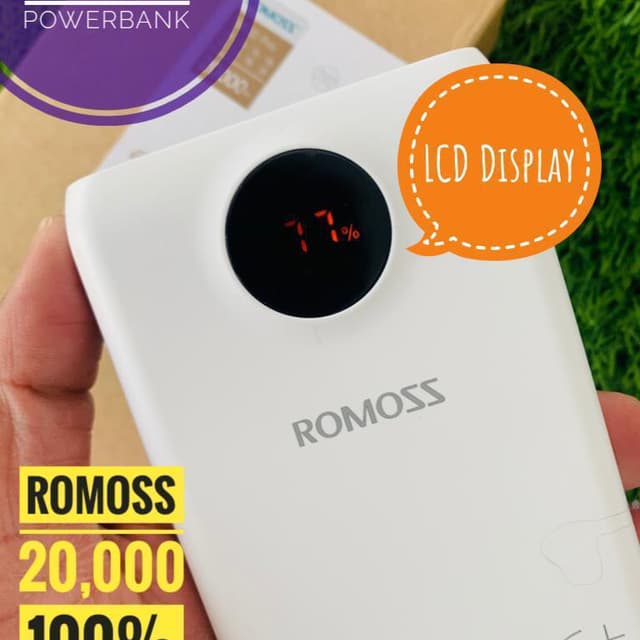 ROMOSS Latest 20000mAh    
18W PD 3.0 Fast Charging