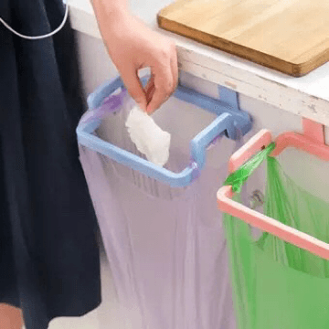 Kitchen Cabinet Door Garbage Trash Bag Towel Hanging Holde