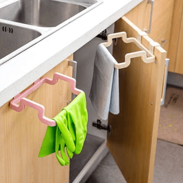 Kitchen Cabinet Door Garbage Trash Bag Towel Hanging Holde