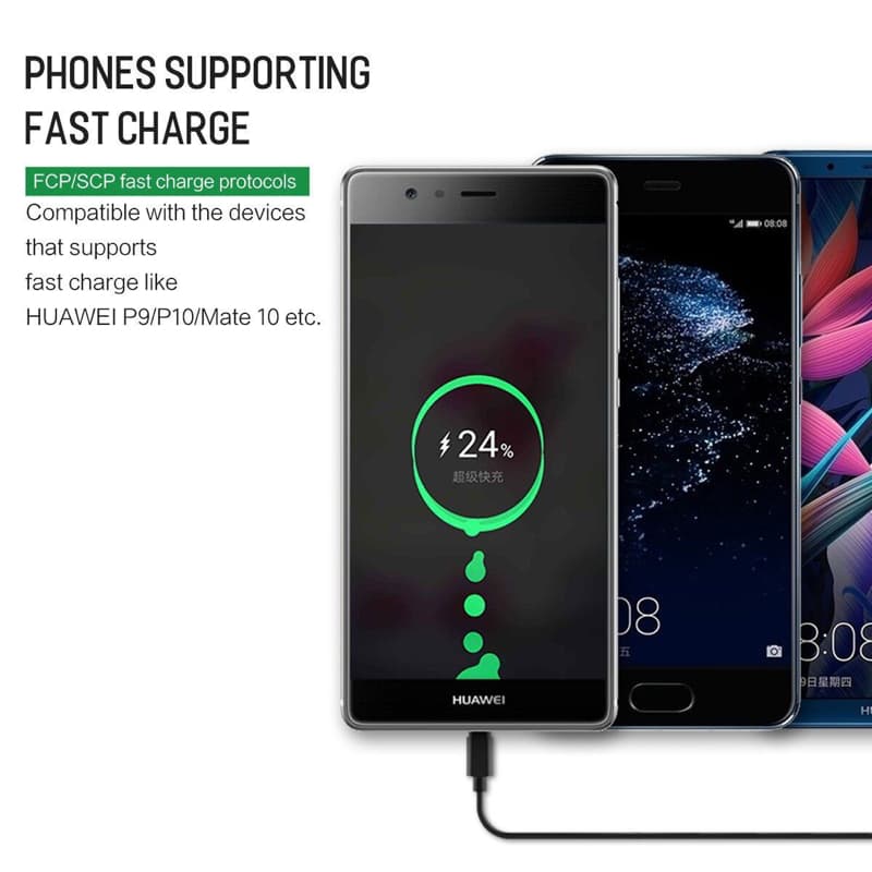 ROCK 30W Dual Ports QC4.0 PD3.0 Type C Fast Car Charger For iPhone XS Xiaom