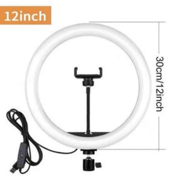Ring Light 12 Inch Suitable for Selfies, Live Videos, TikTok