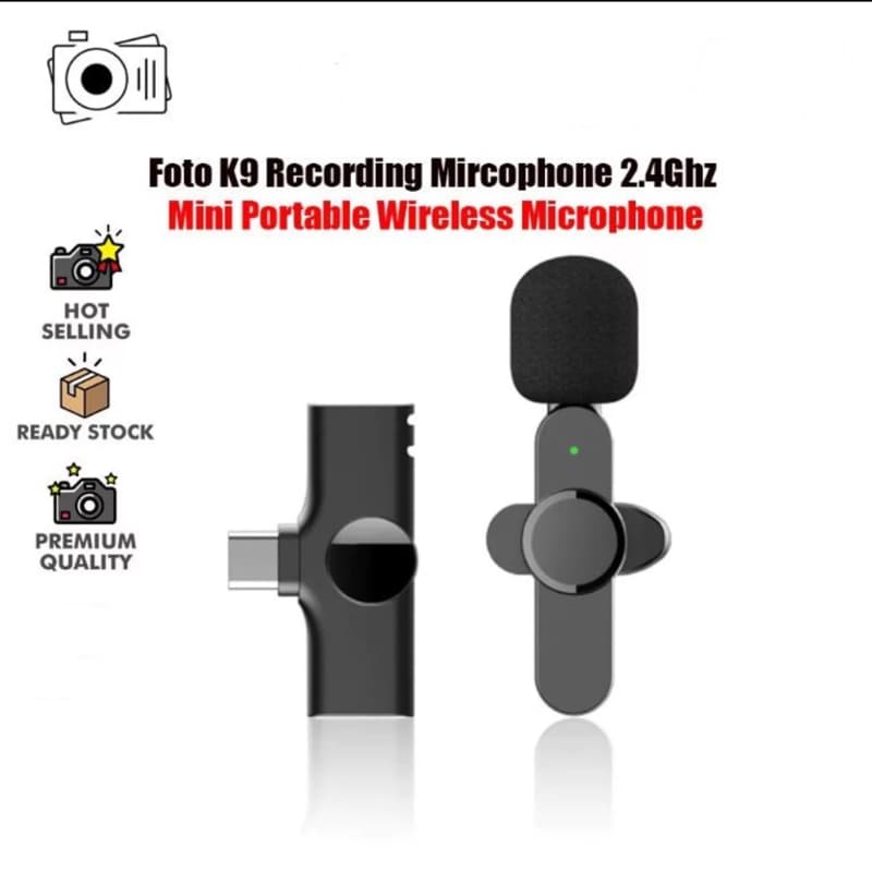K9 Wireless Microphone for type c Mic