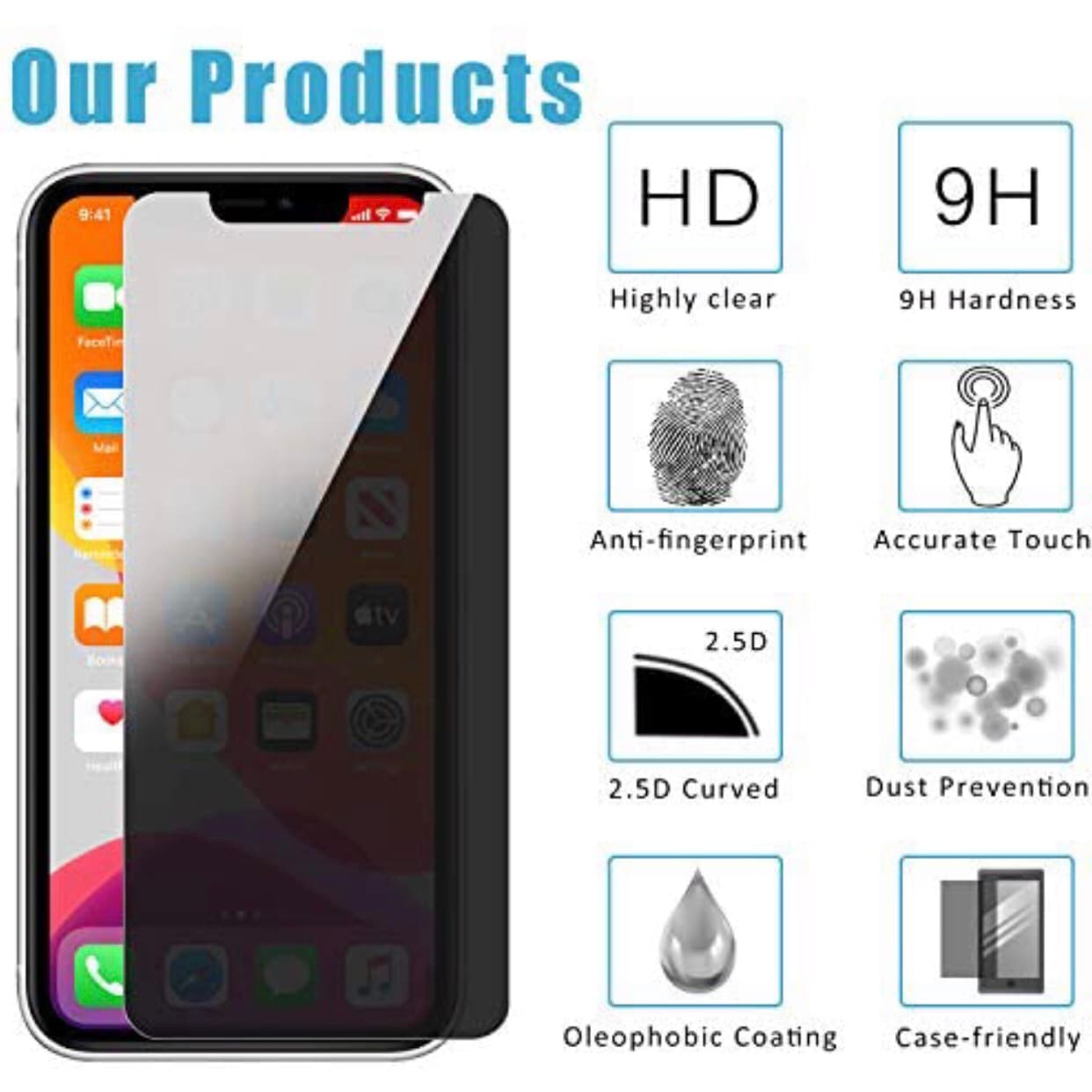 Privacy Screen Protector for iPhone